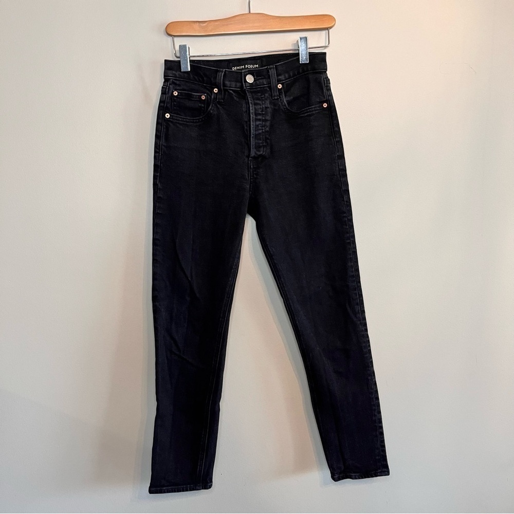 Denim Forum The Yoko High Rise Slim 25 Black - Picture 2 of 10